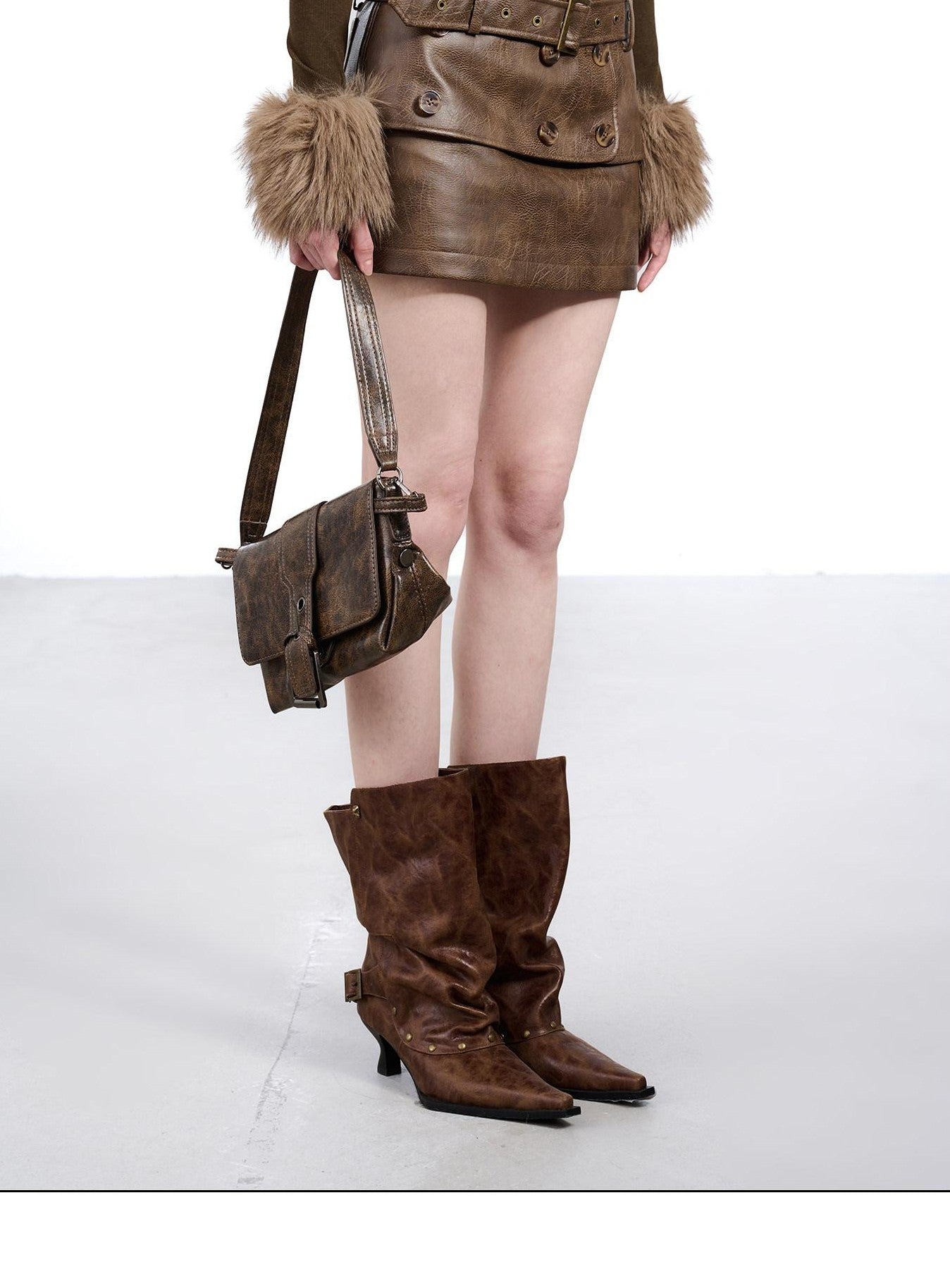 NORTH NODE Textured Layered Handcrafted Button Women&
