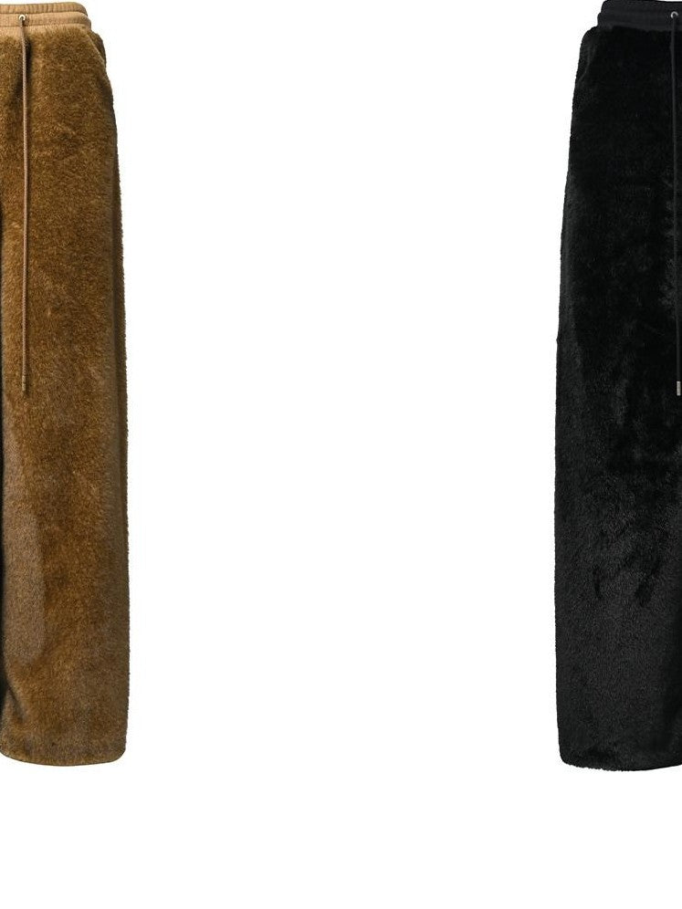 NORTH NODE Ultra Thick Fleece Lined Thermal Elastic Waist Straight Women&