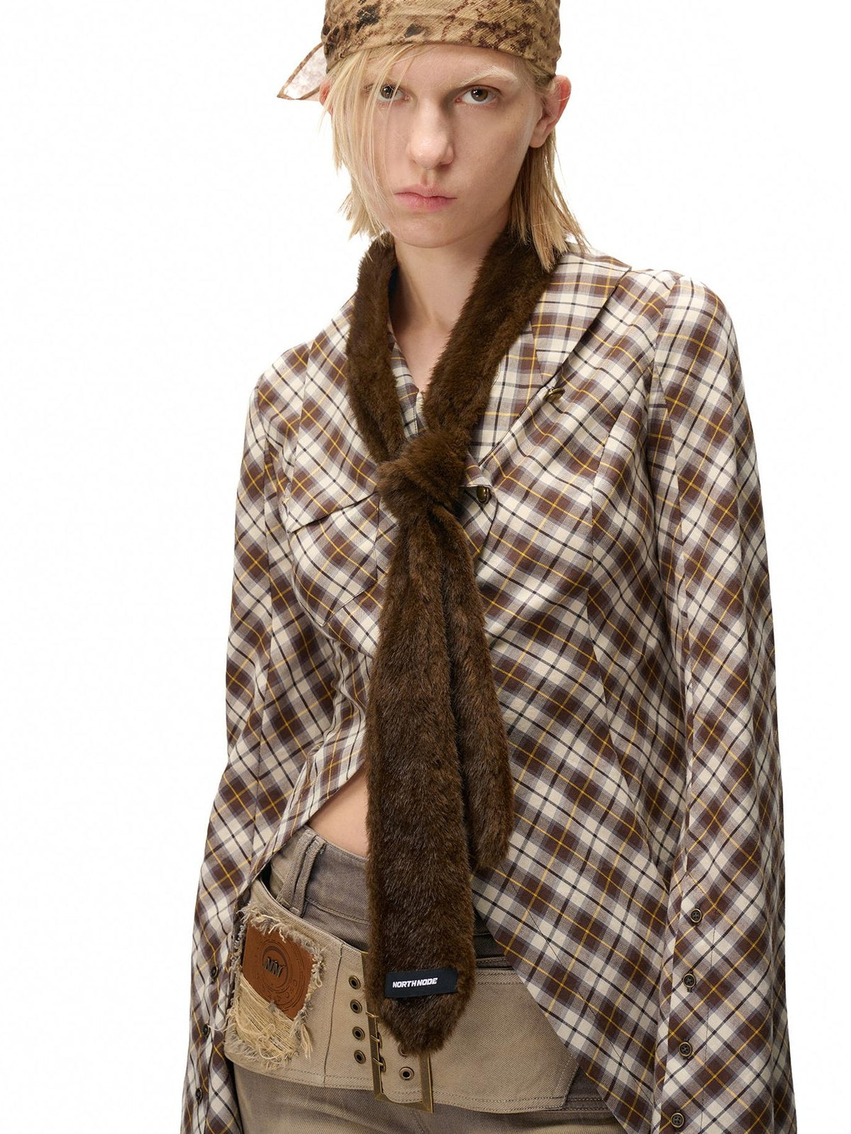 NORTH NODE Vintage Faux Fur Leopard Women&