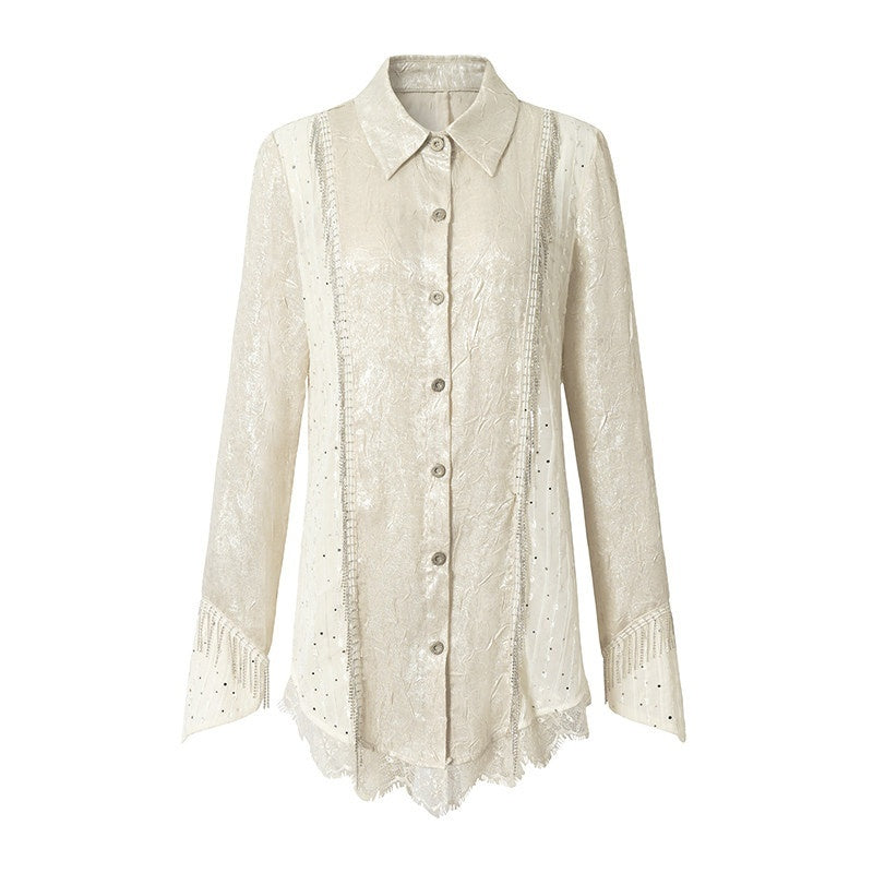 NO_ROMANCE_Baroque_Chain_Spliced_Lapel_Zipper_Loose_Women&