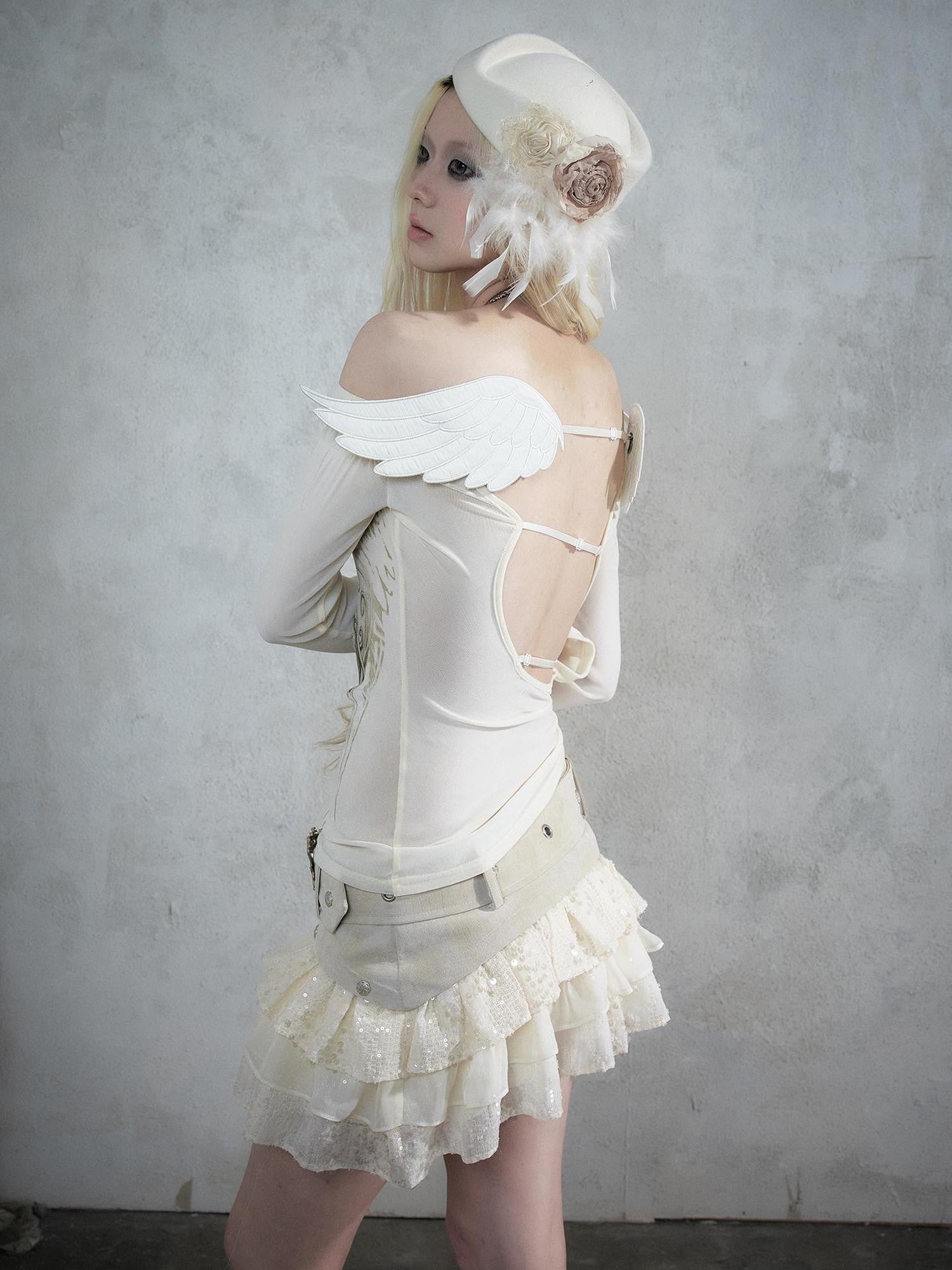 NO ROMANCE Baroque English Court Lace Equestrian Top Hat Women&