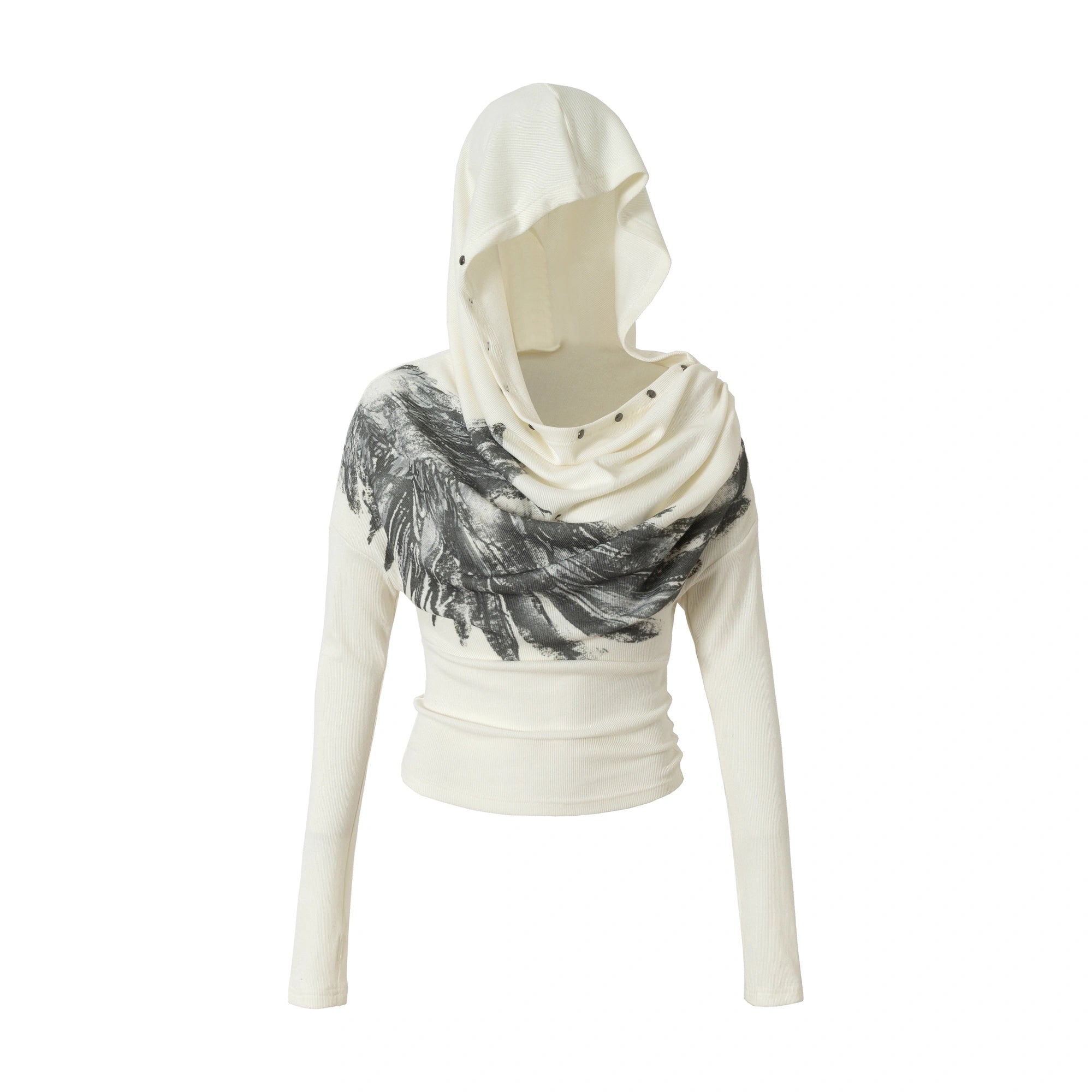 NO_ROMANCE_Botanical_Floral_Print_Cinched_Waist_Cropped_Long_Sleeve_Women_Casual_T-Shirt_MISSTT