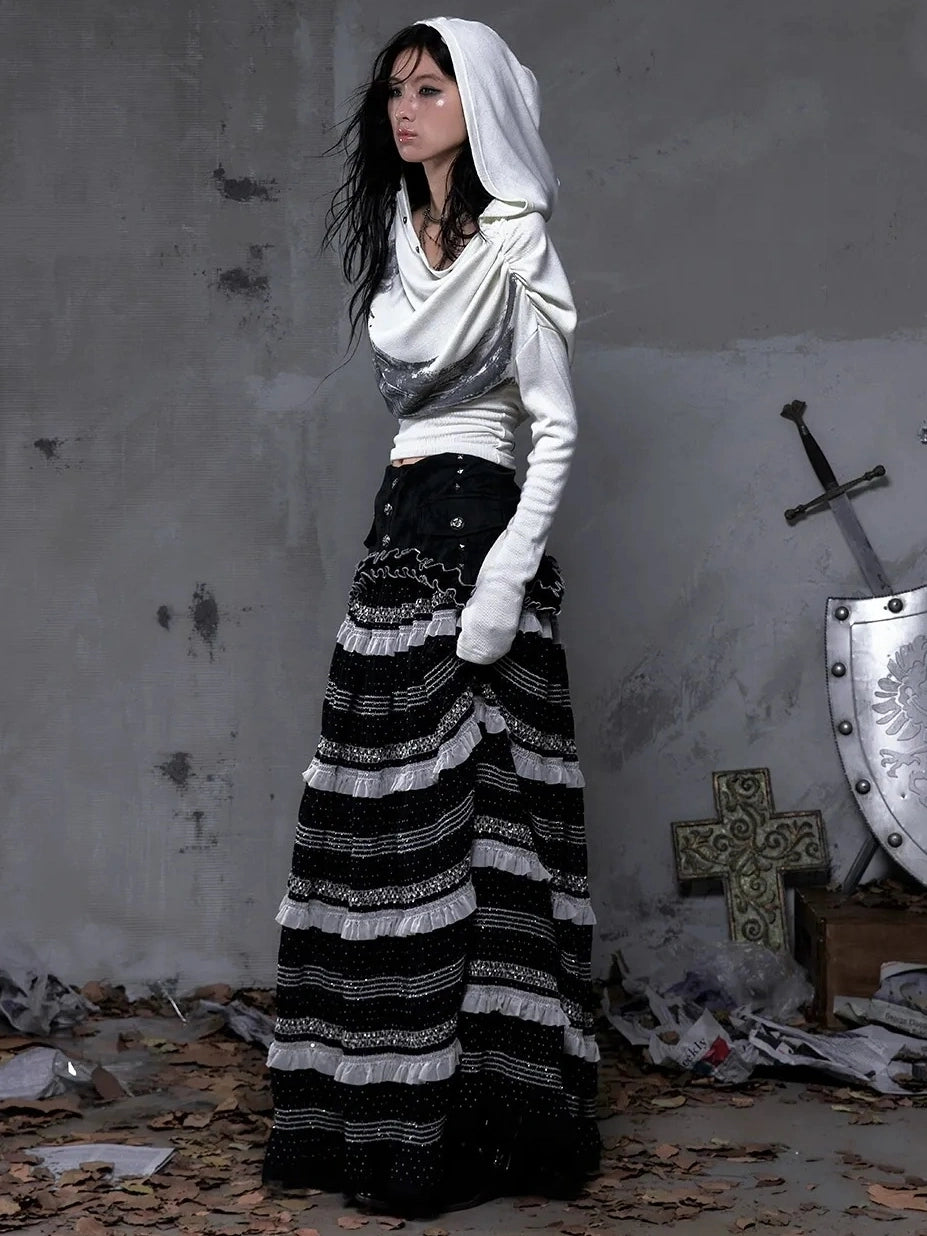 NO ROMANCE Botanical Floral Print Cinched Waist Cropped Long Sleeve Women Casual T-Shirt