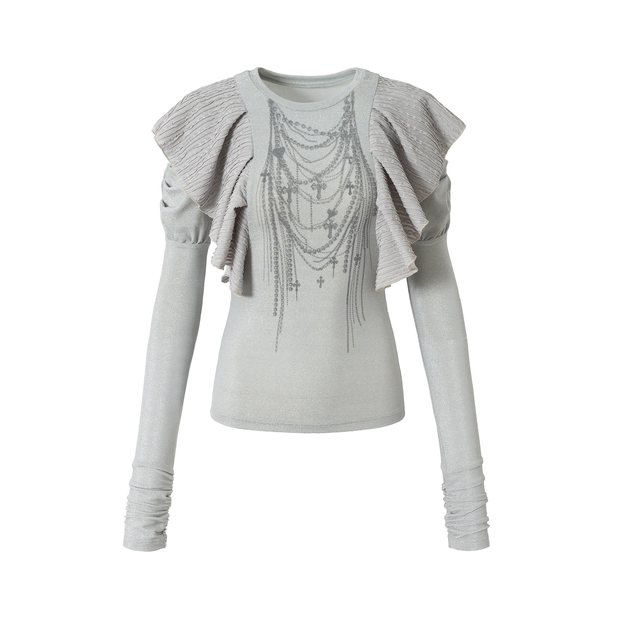 NO_ROMANCE_Butterfly_Graphic_Slim_Fit_Vintage_Long_Puff_Sleeve_Crew_Neck_Women_T-Shirt_MISSTT