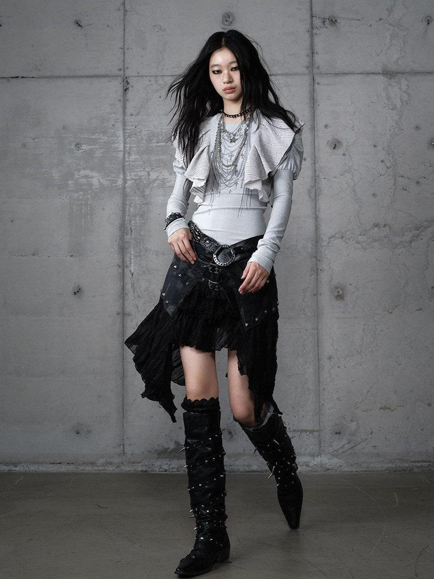 NO ROMANCE Dreamy Butterfly Print Puff Sleeve Slim Women&