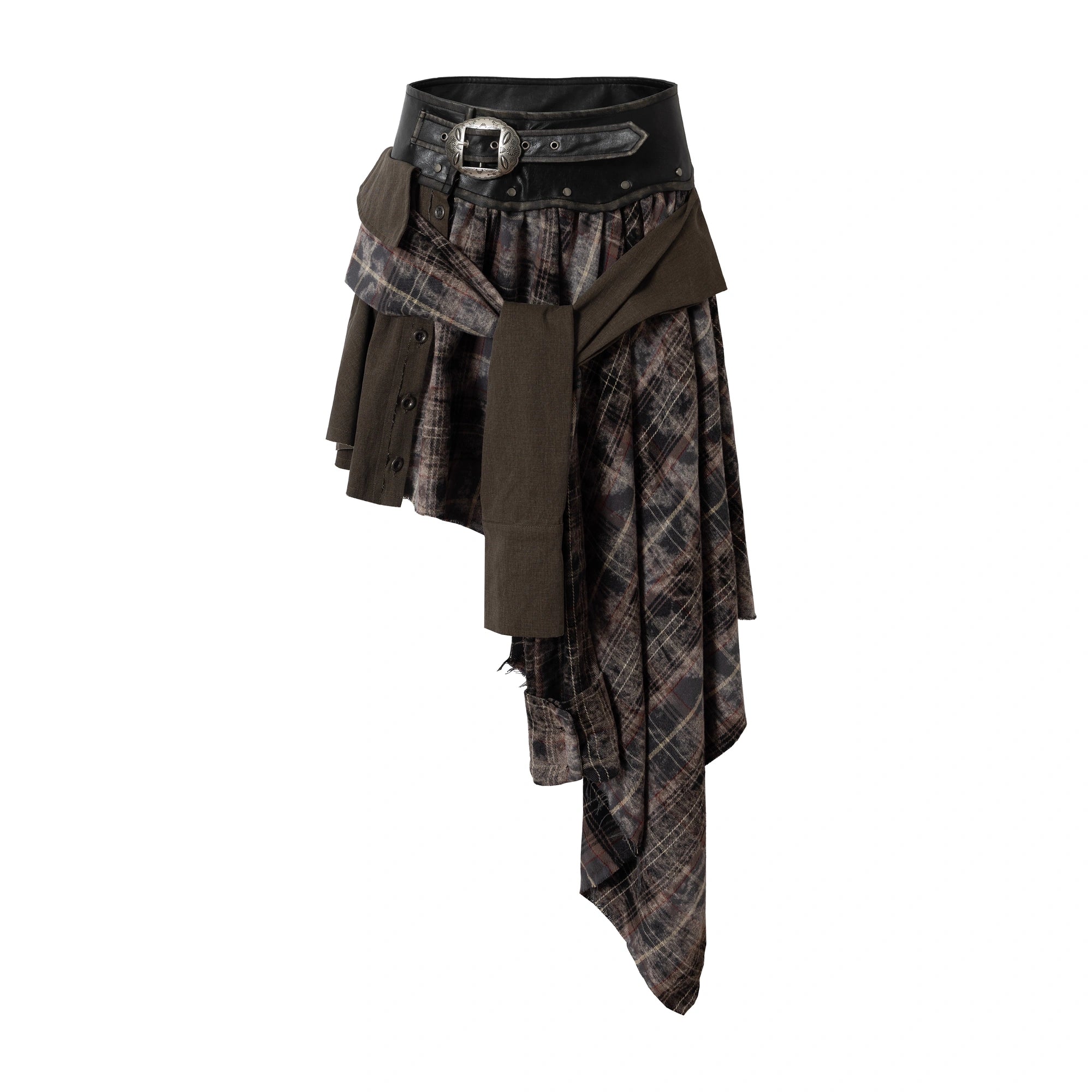NO_ROMANCE_Edgy_Asymmetric_Wrap_Patchwork_Slim_Fit_Mid_Waist_Women_Rock_Citywalk_Skirt_MISSTT