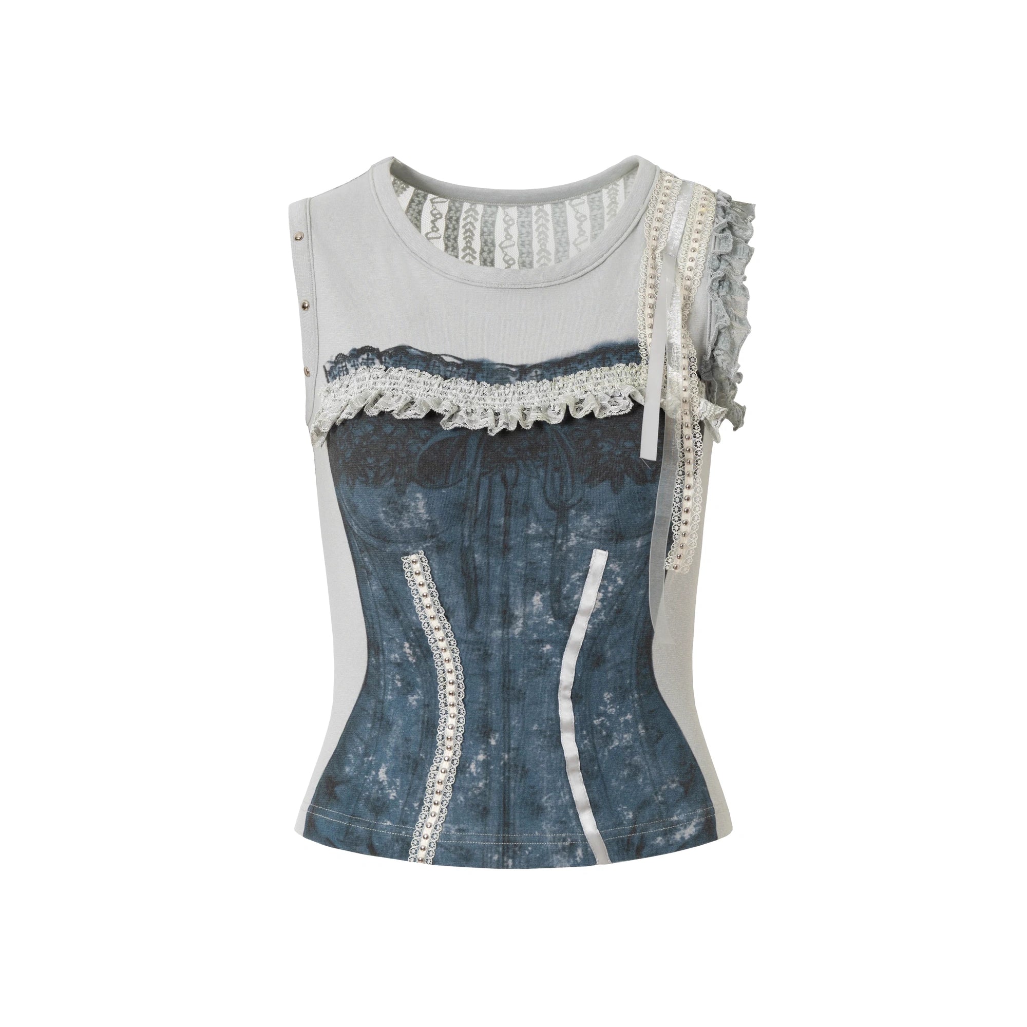 NO_ROMANCE_Lightweight_Stretch_Slim_Fit_Sleeveless_Womens_Breathable_Cotton_Blend_Tank_Top_MISSTT