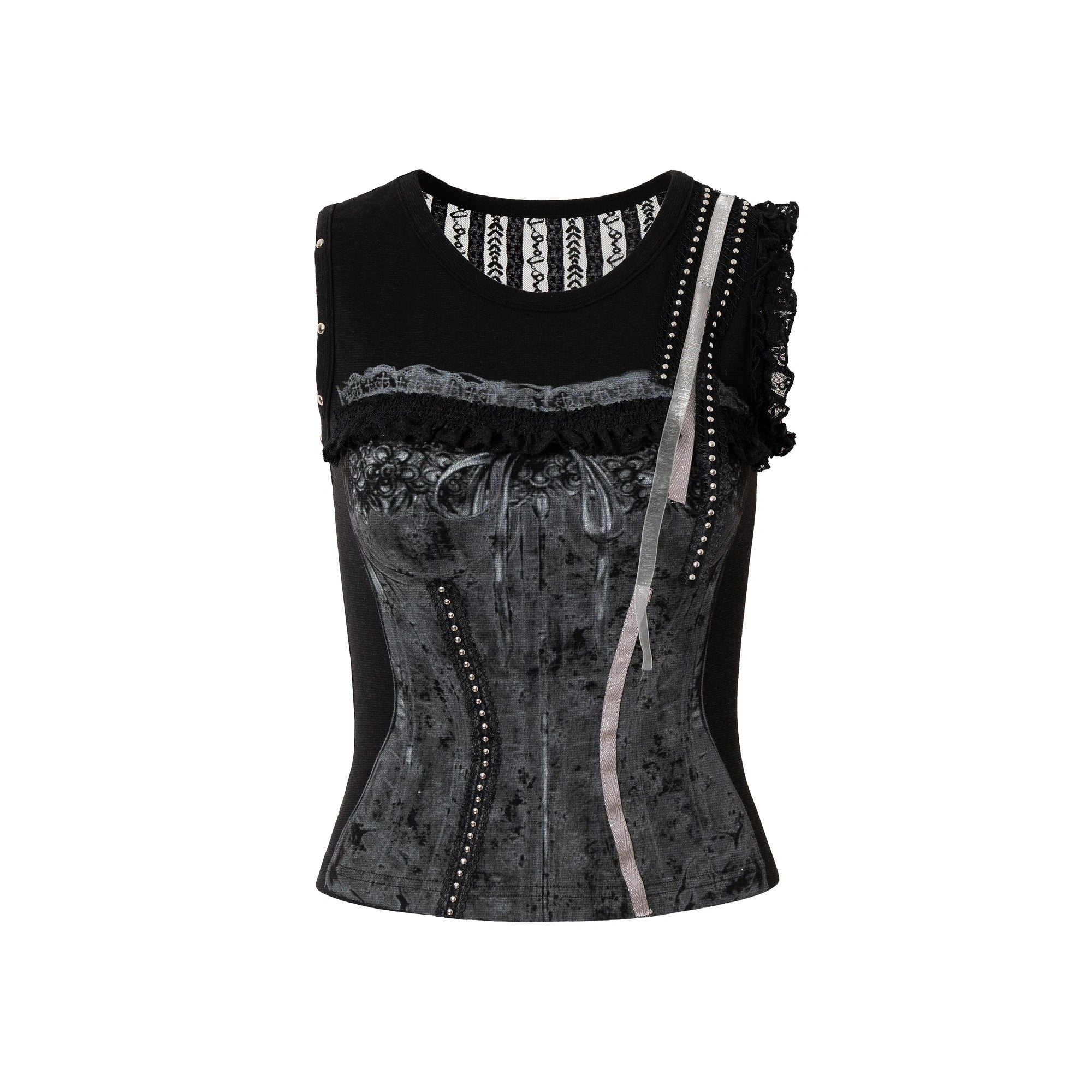 NO_ROMANCE_Lightweight_Stretch_Slim_Fit_Sleeveless_Womens_Breathable_Cotton_Blend_Tank_Top_MISSTT