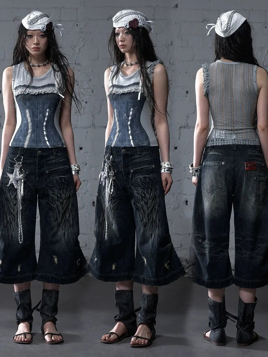 NO ROMANCE Lightweight Stretch Slim Fit Sleeveless Womens Breathable Cotton Blend Tank Top