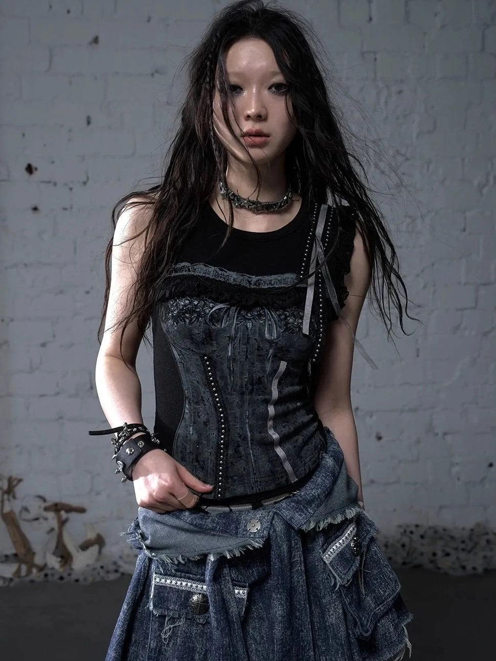 NO ROMANCE Lightweight Stretch Slim Fit Sleeveless Womens Breathable Cotton Blend Tank Top