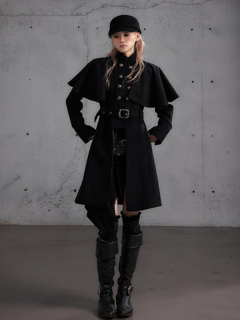 NO ROMANCE Napoleon Victorian Wool Blend Long Women&