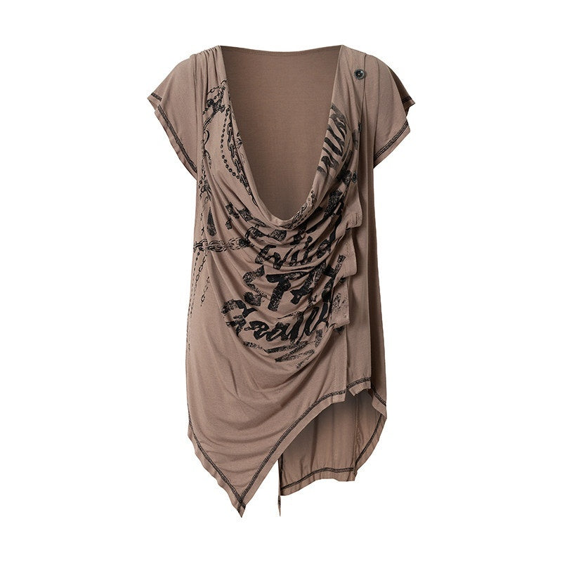 NO_ROMANCE_Punk_Print_Irregular_Scoop_Neck_Loose_Women&