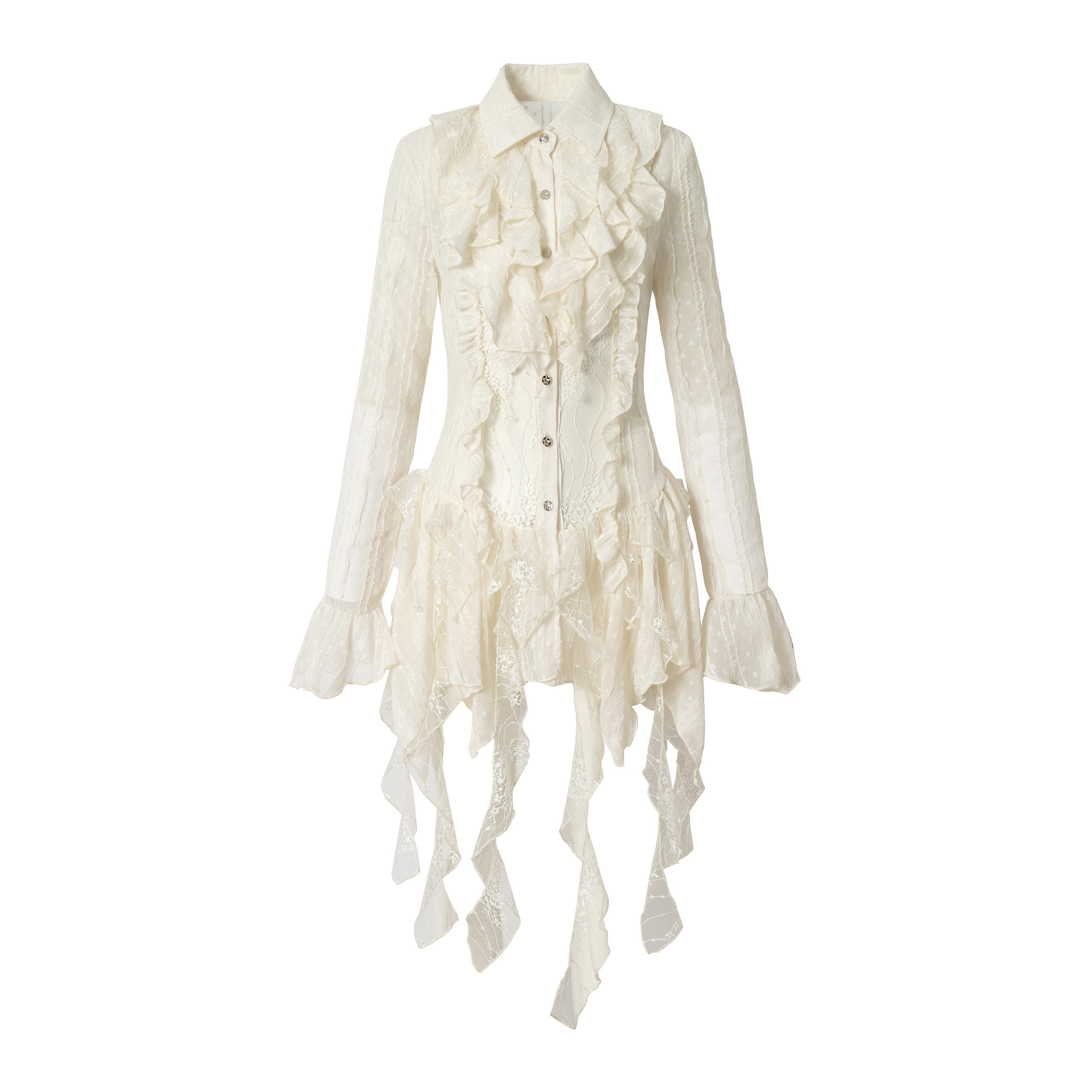 NO_ROMANCE_Romantic_Punk_Regal_Lace_Cutout_Asymmetric_Women&