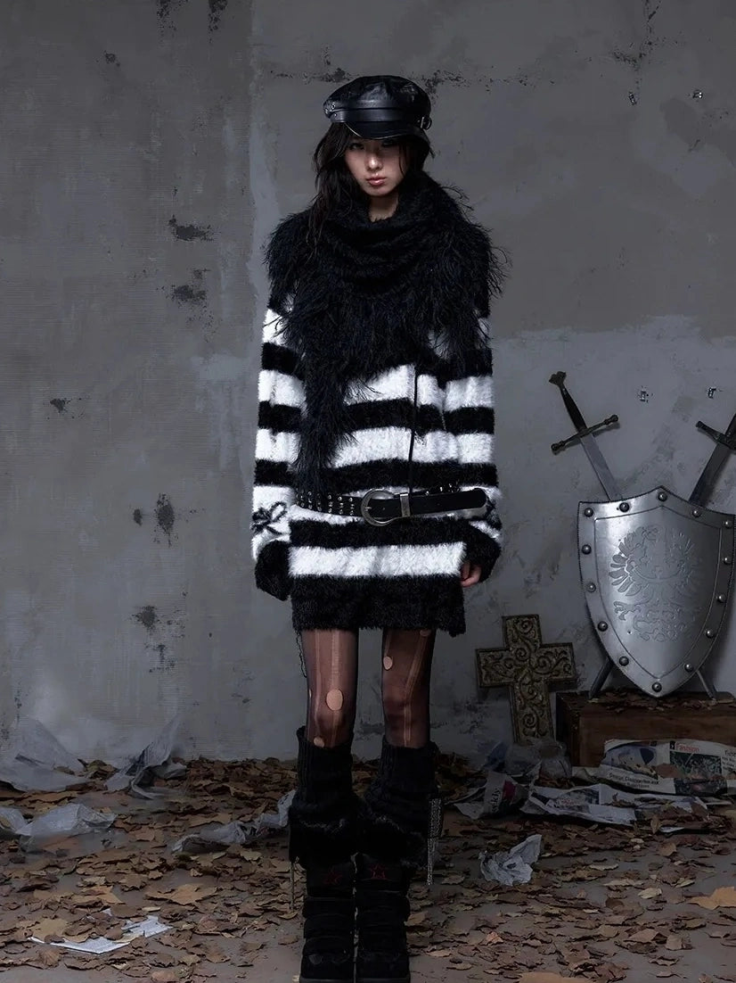 NO ROMANCE Soft Warm Solid Color Rectangular Neck Wrap For Women Black White Scarf