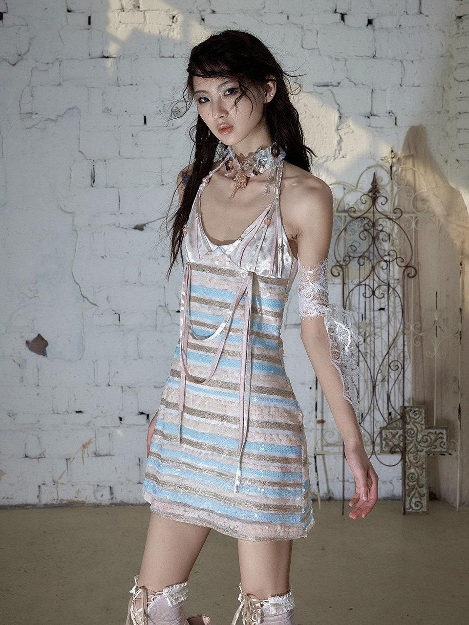 NO ROMANCE Vintage Baroque Embellished Sequin Women&