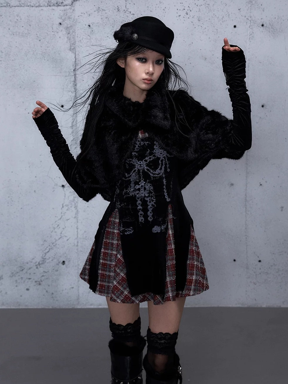 NO ROMANCE Vintage Puff Sleeve Square Neck Slim Fit A Line Women Citywalk Chic Mini Dresses