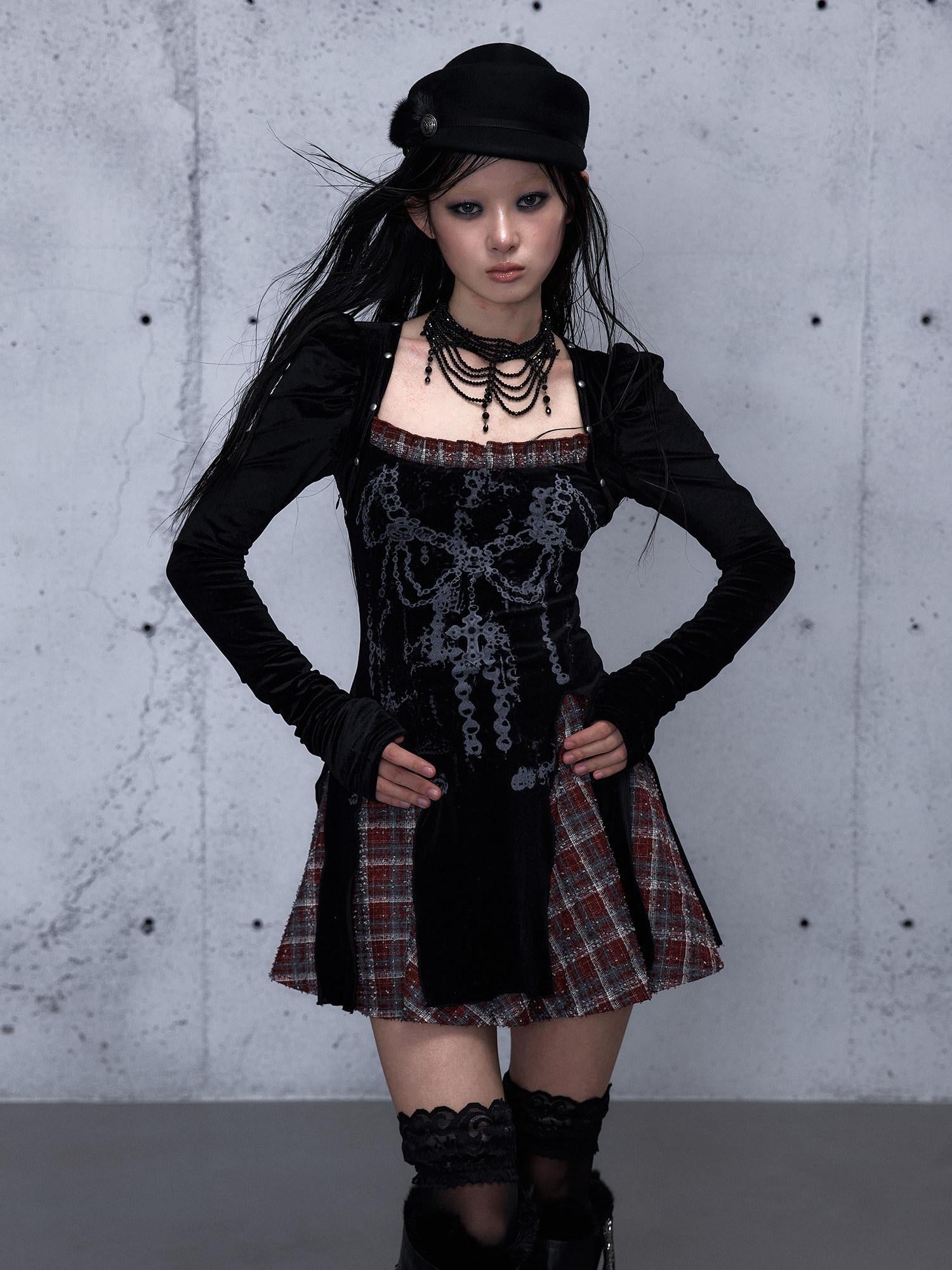 NO ROMANCE Vintage Puff Sleeve Square Neck Slim Fit A Line Women Citywalk Chic Mini Dresses