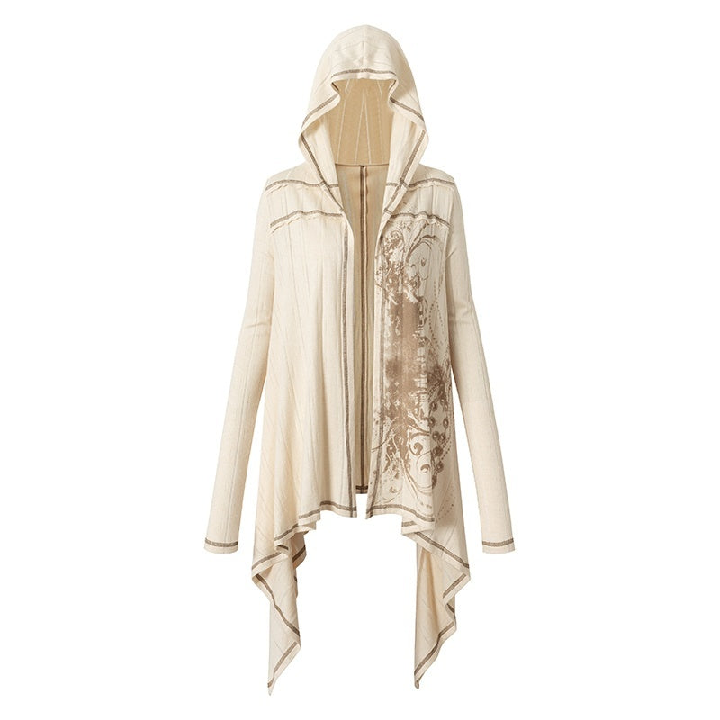 NO_ROMANCE_Vintage_Punk_Print_Hooded_Loose_Lazy_Knit_Long_Sleeve_Women&