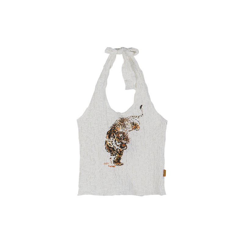 Achihara Sunset Duo Sleeveless Crop Tee