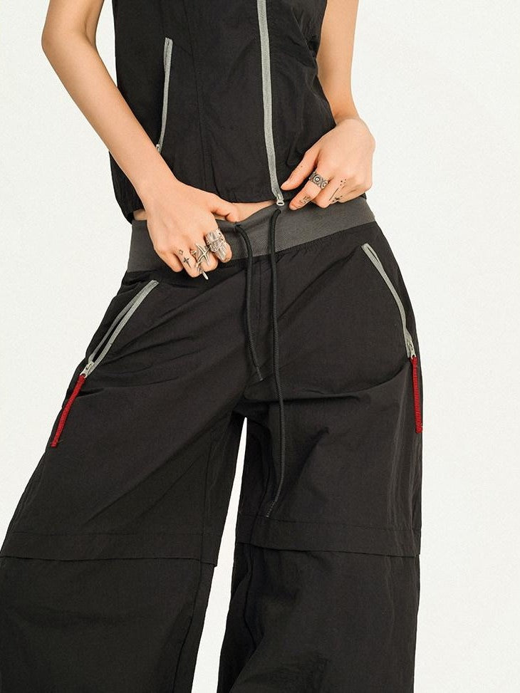 Nico Molly Backless Halter Utility Wide Leg Women&