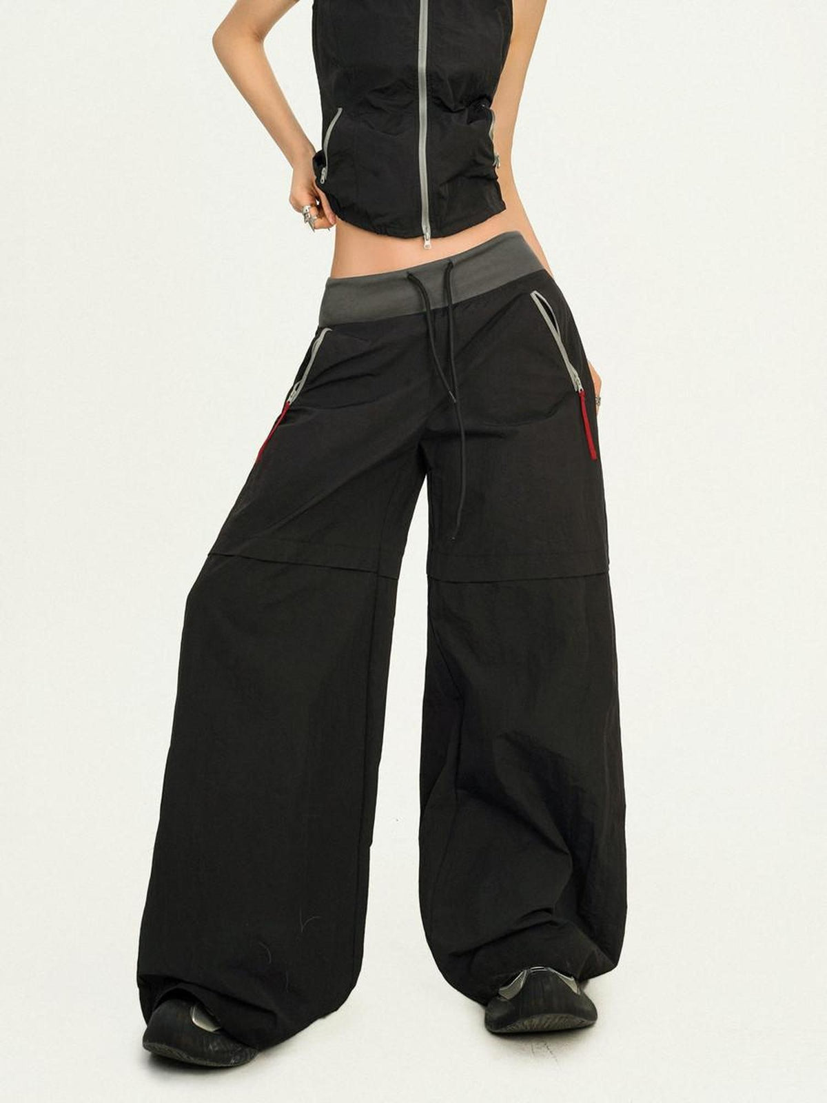 Nico Molly Backless Halter Utility Wide Leg Women&
