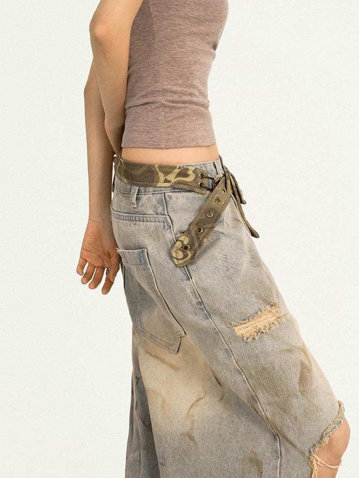 Nico Molly Camouflage Original American Retro Spicy Girl Women&