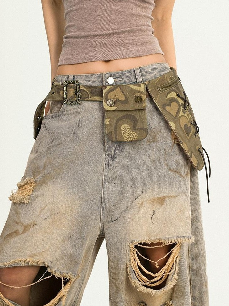 Nico Molly Camouflage Original American Retro Spicy Girl Women&