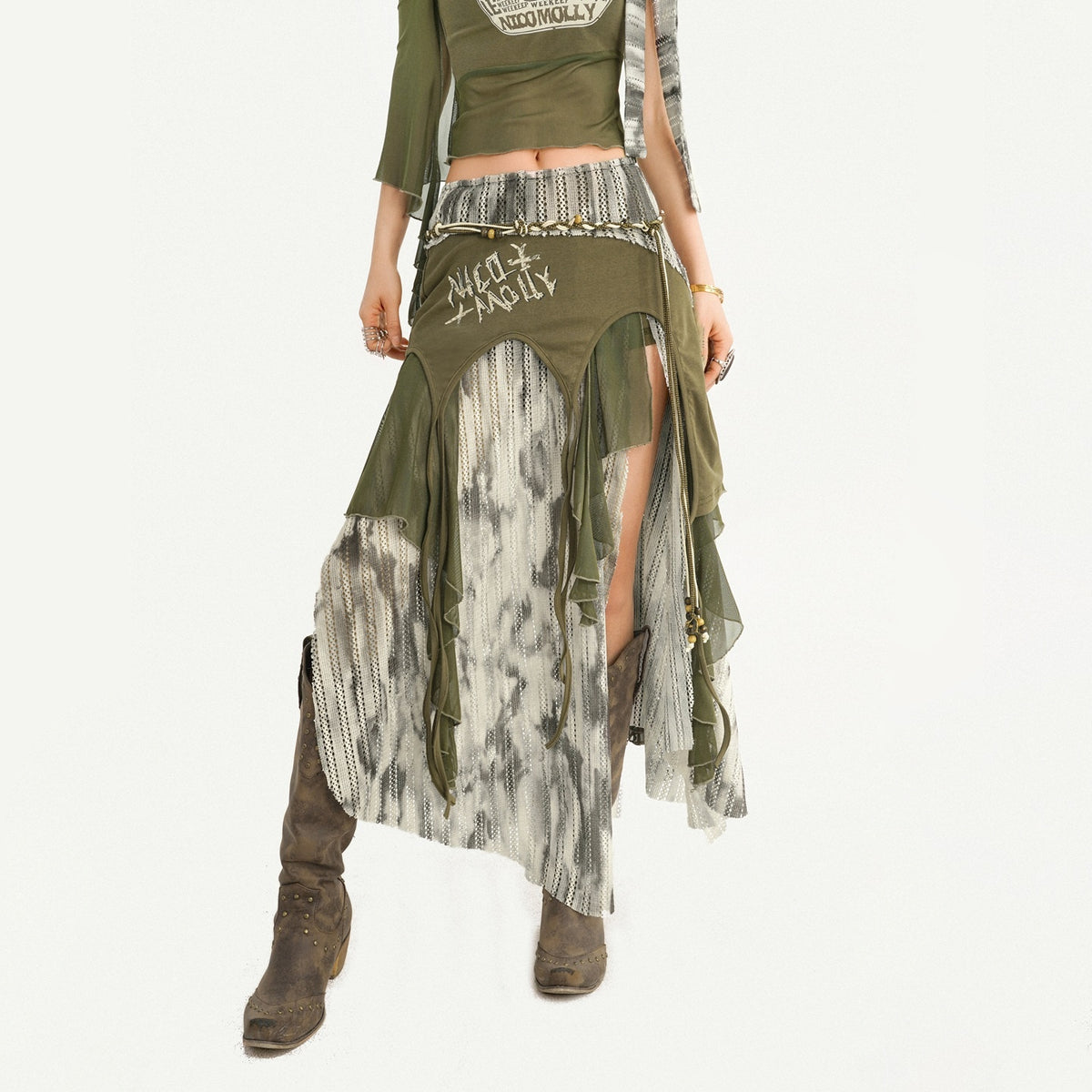 Nico_Molly_Distressed_Print_Asymmetric_Off_Shoulder_Women&