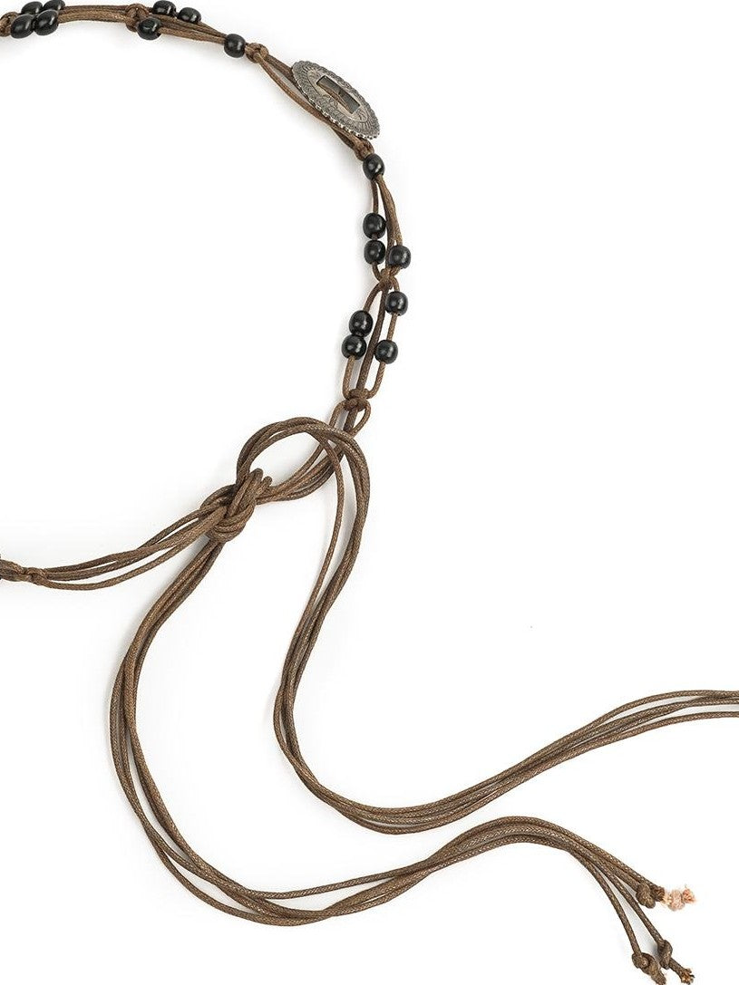 Nico Molly Ethnic Braided Tassel Decorative Knot Waist Chain Women&