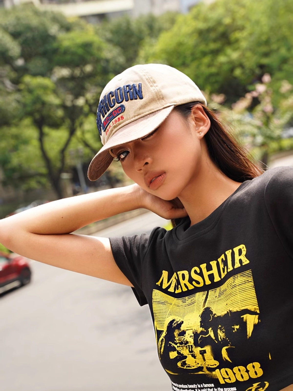 Nico Molly Leopard And Solid Wide Brim With Triangle Bandana Women&