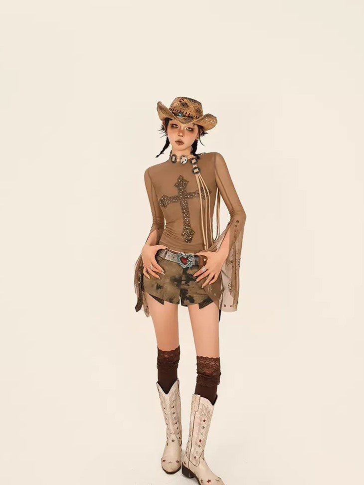 Nico Molly Leopard Print Punk Vintage Women&
