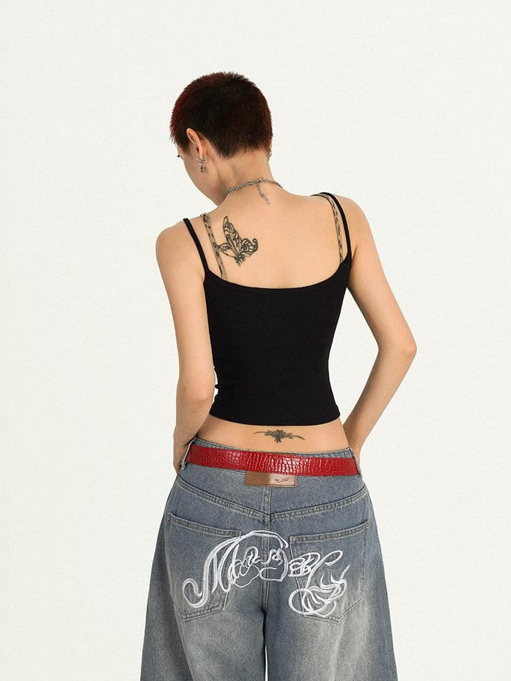Nico Molly Leopard Rhinestone Letter Faux Layered Women&