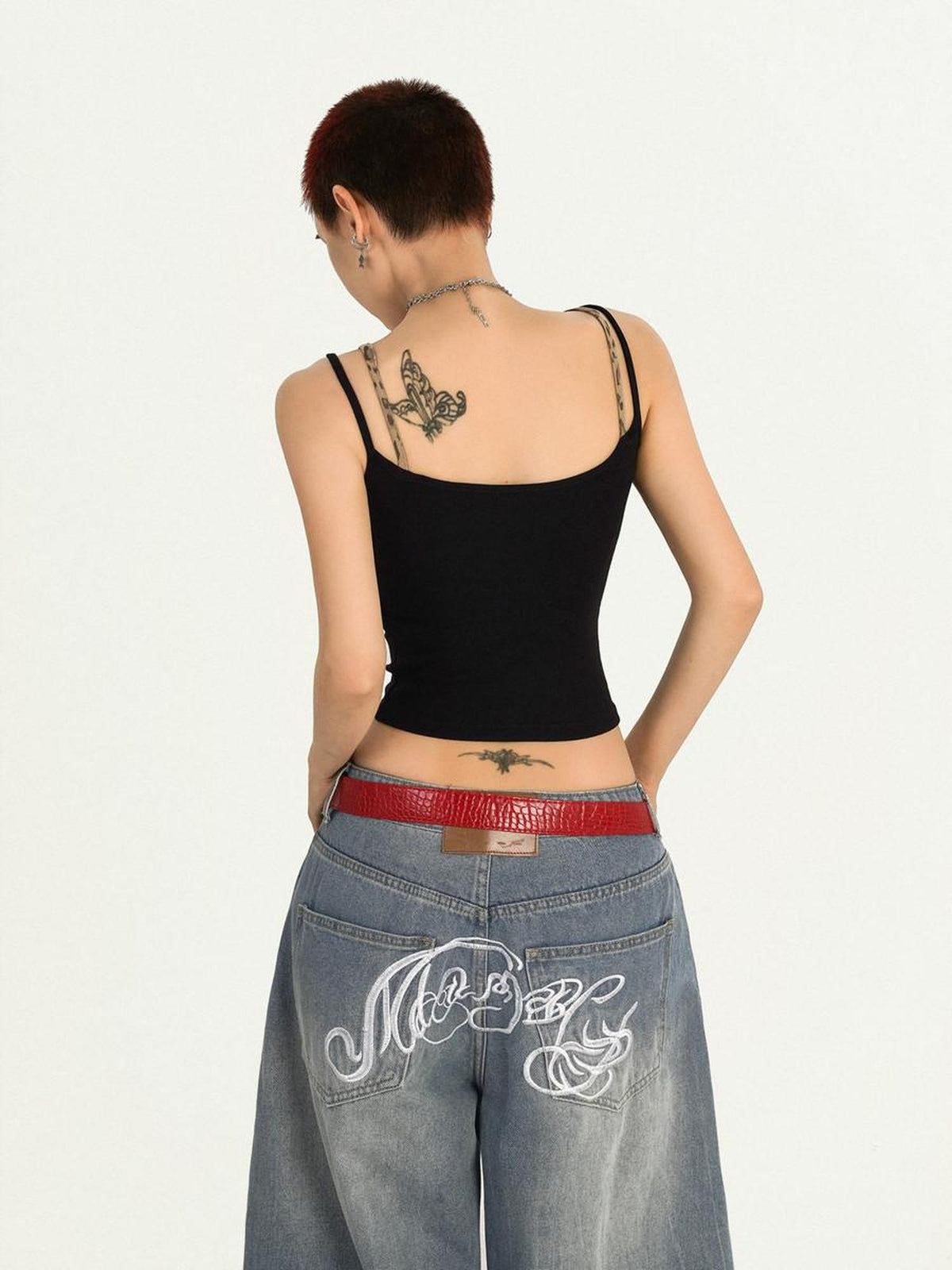 Nico Molly Leopard Rhinestone Letter Faux Layered Women&