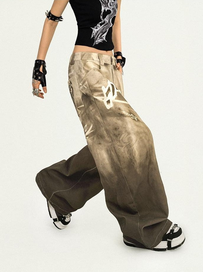 Nico Molly Retro Hip Hop Letter Print Women&