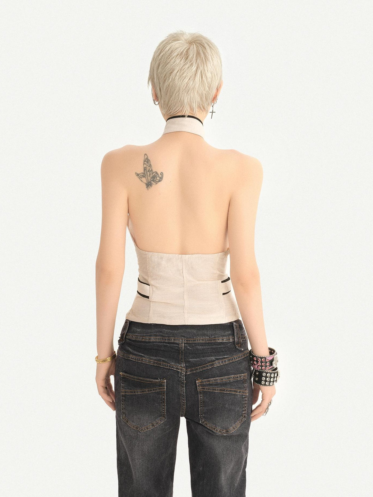 Nico Molly Retro Washed Pleated Biker Women&