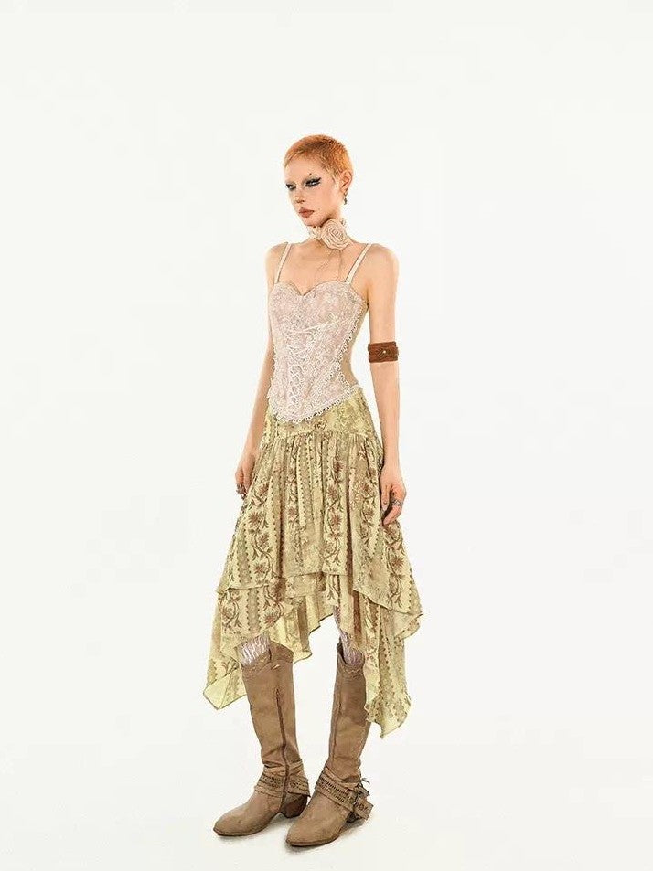Nico Molly Royal Scallop Lace Trim Slim Fit Sexy Women&