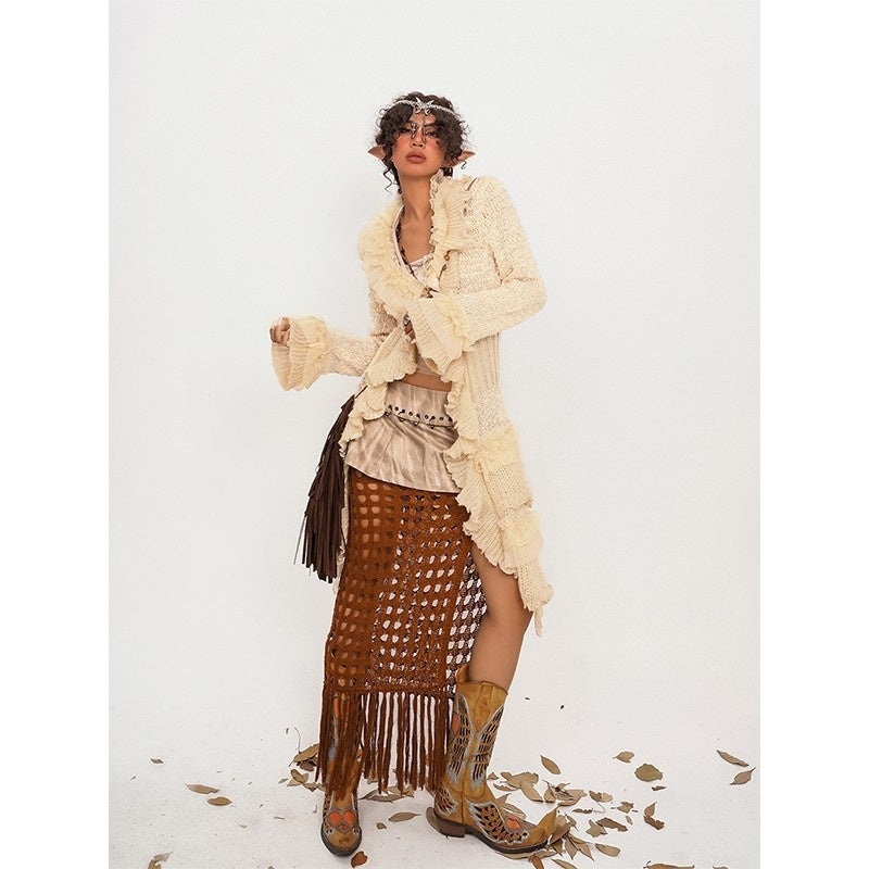 Nico_Molly_Sexy_Lace_Up_Waist_Cinch_Midlength_Round_Neck_Women&