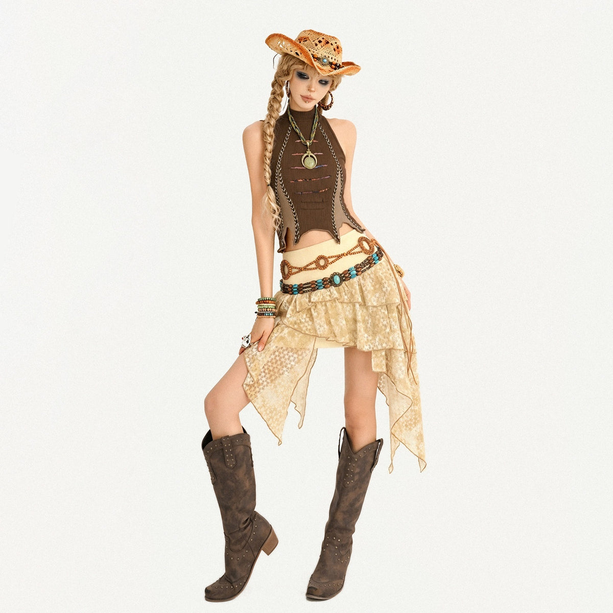 Nico_Molly_Vintage_Hippie_Ruffled_Asymmetric_High_Waist_Lined_Women&