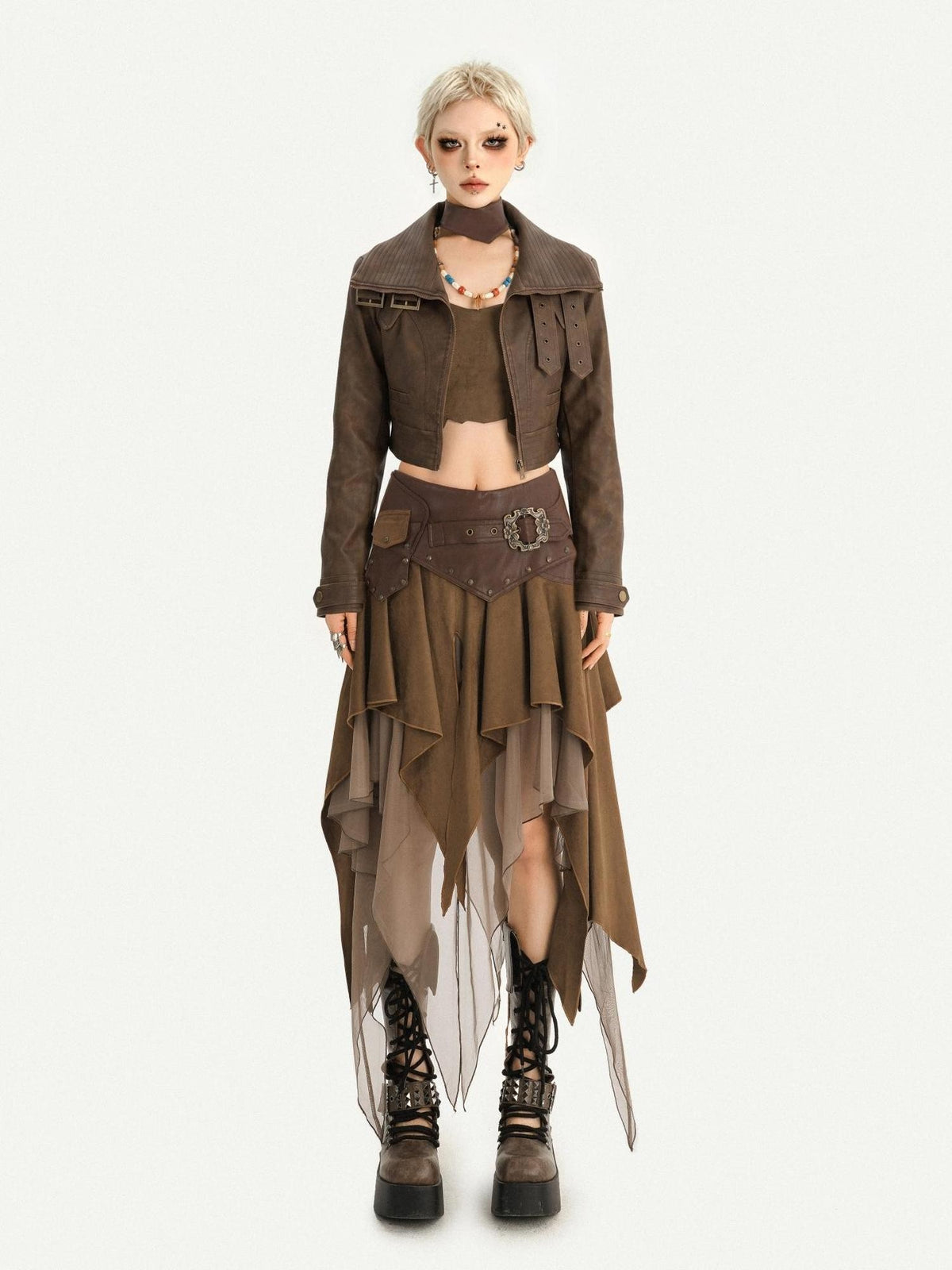 Nico Molly Vintage Hippie Urban Nomad Patchwork Asymmetrical Women&