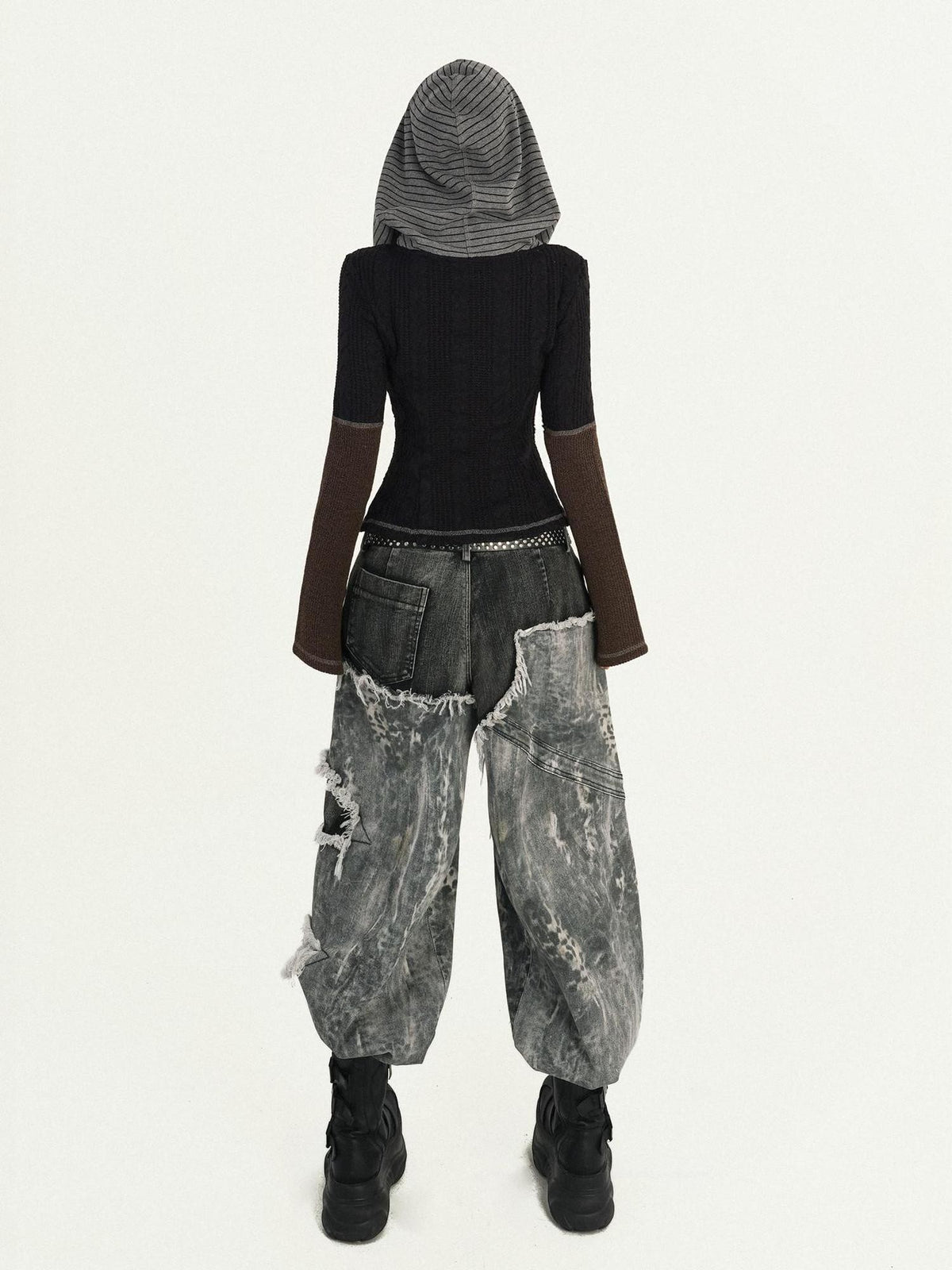 Nico Molly Wasteland Retro Colorblock Hooded Slim Women&