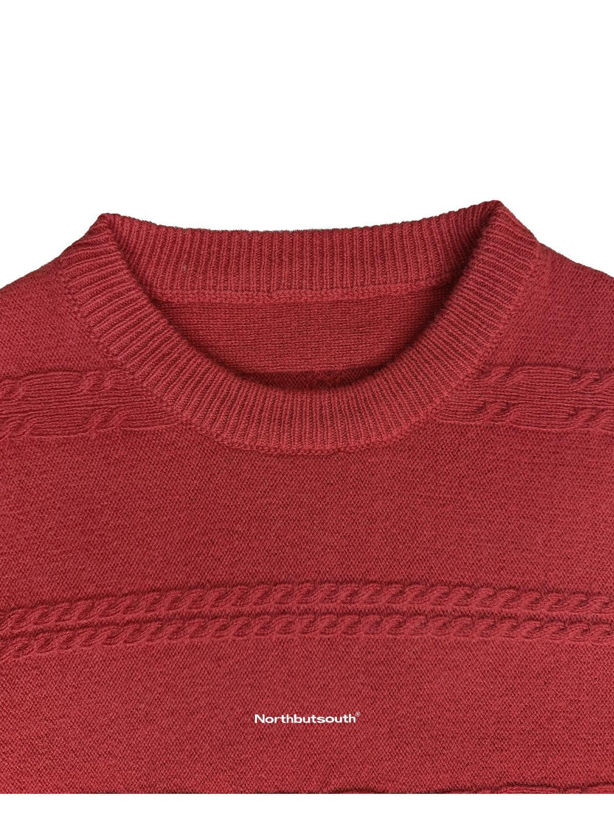Northbutsouth 3d Embossed Textured Slim Fit Pullover Women&