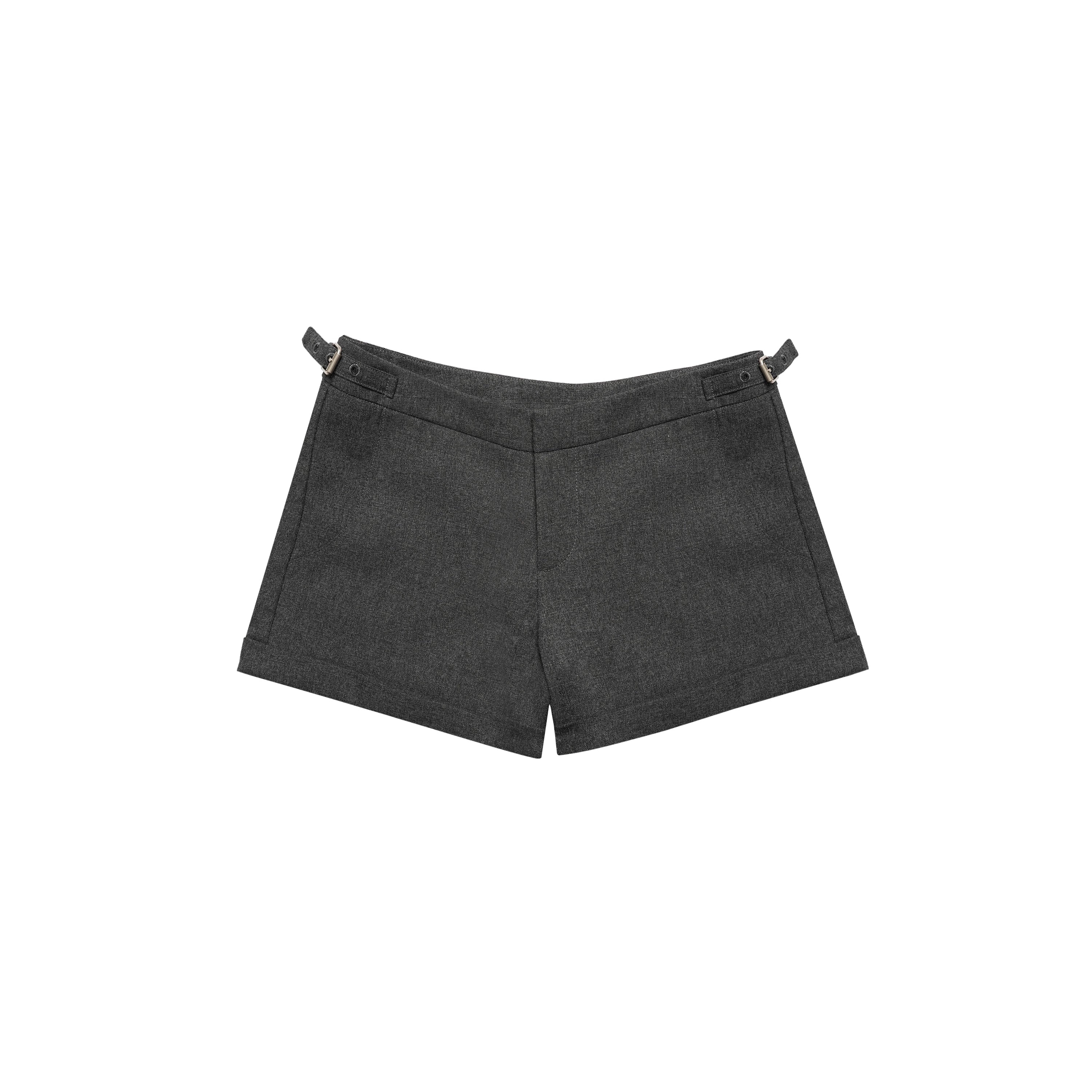 Northbutsouth A Line Mini Shorts With Adjustable Metal Waist MISSTT