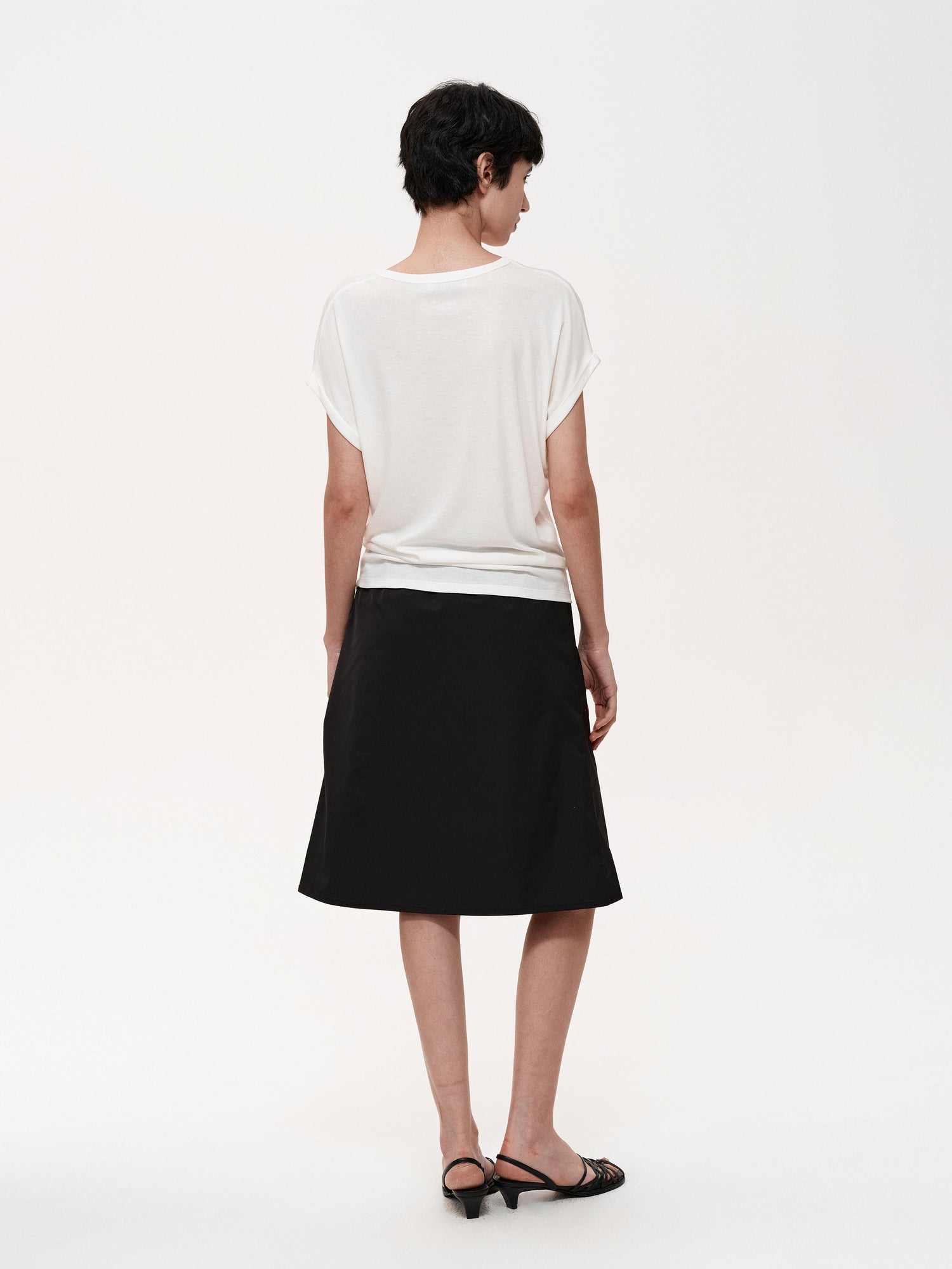 Northbutsouth Adjustable Drawstring A Line Skirt