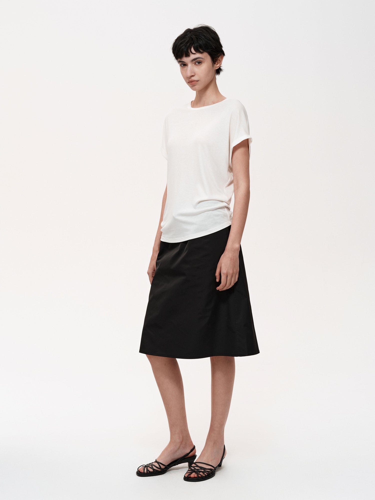 Northbutsouth Adjustable Drawstring A Line Skirt