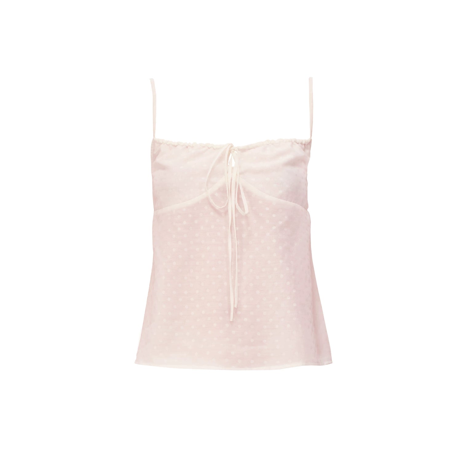 Northbutsouth Adjustable Strap A Line Casual Sundress With Subtle Polka Dot Texture MISSTT