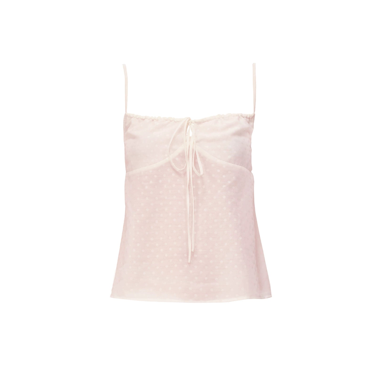 Northbutsouth Adjustable Strap A Line Casual Sundress With Subtle Polka Dot Texture MISSTT