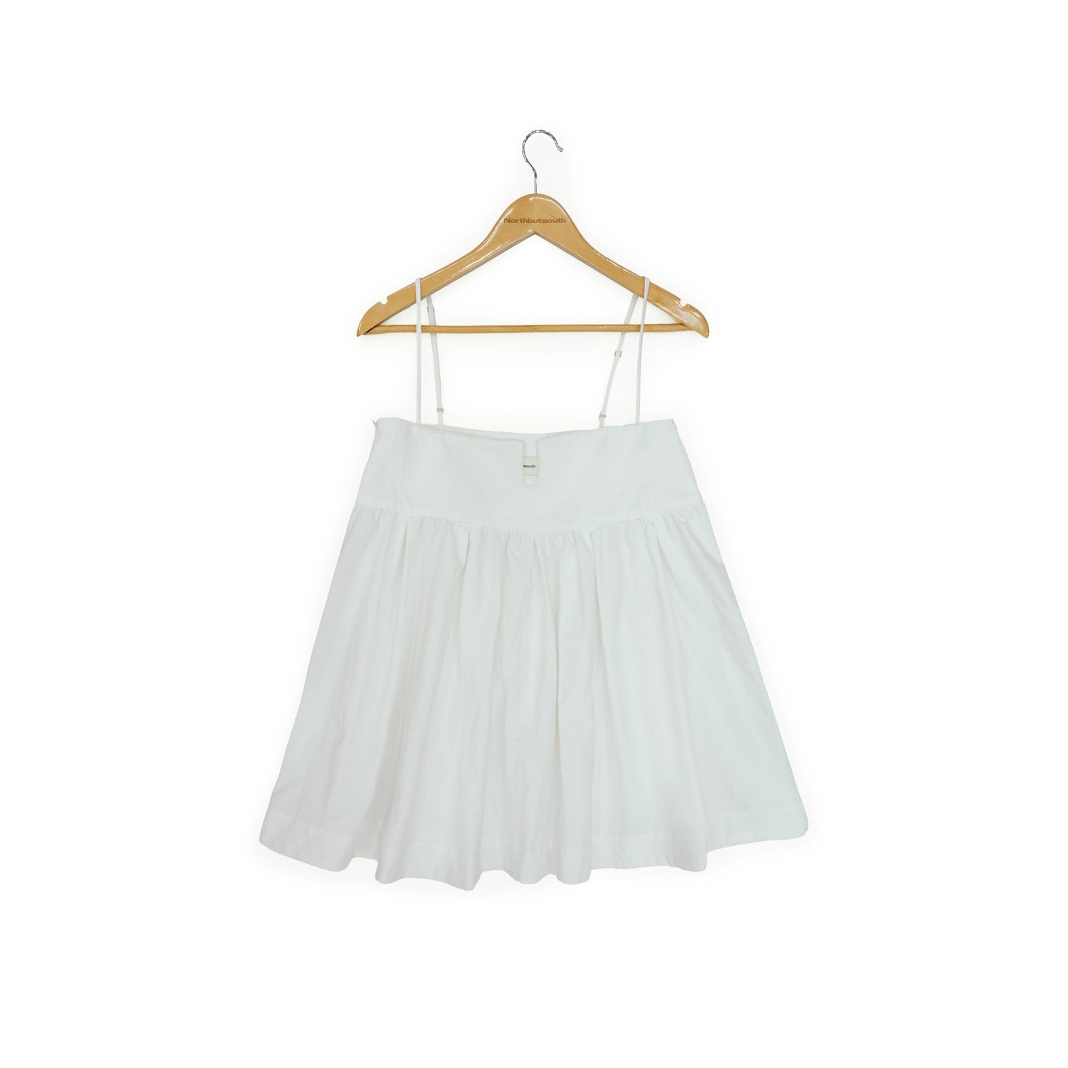 Northbutsouth Adjustable Straps U Shape Wire Modest Puff Sleeveless Top MISSTT