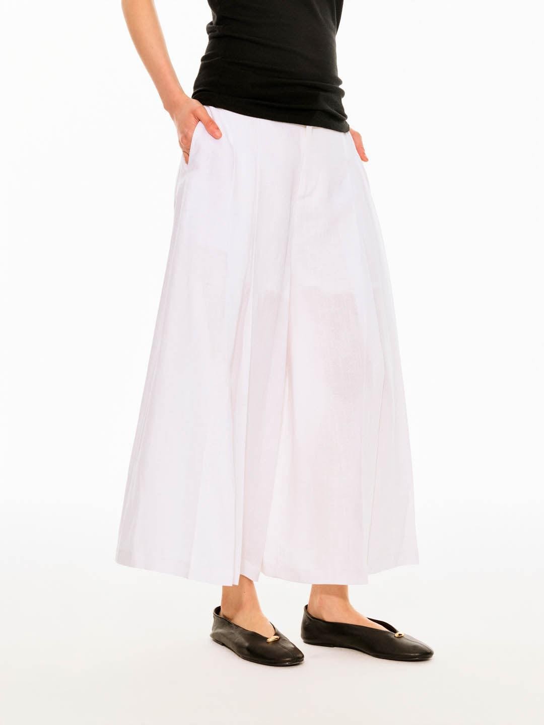Northbutsouth Black And White Double Pleated Relaxed Women&
