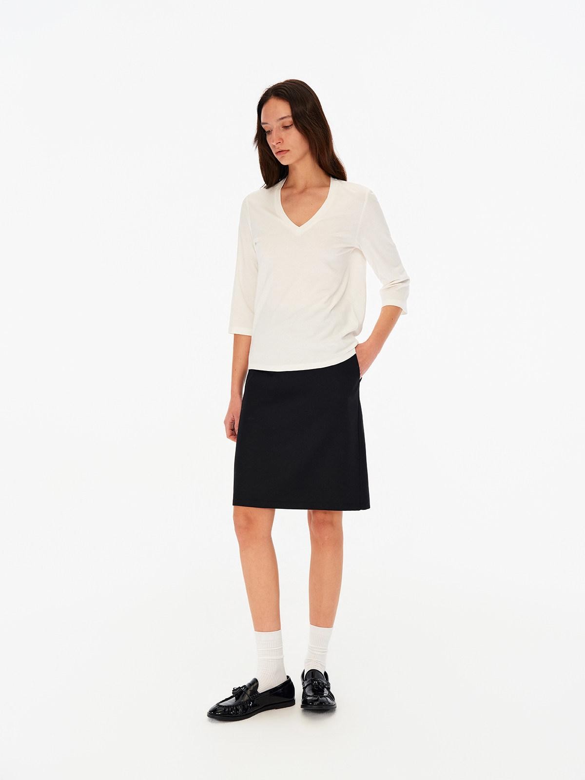 Northbutsouth Black Mid Low Waist A Line Women&
