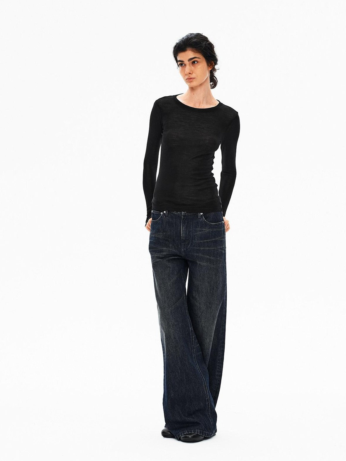 Northbutsouth Breathable Slim Crew Neck Women&